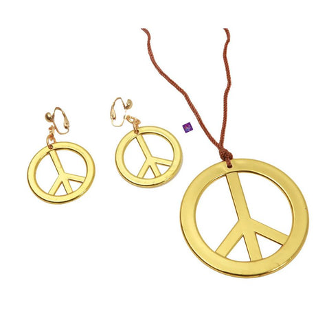 Hippie Necklace And Earrings set, Hippie