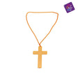 Golden Crucifix with Chain - Cross