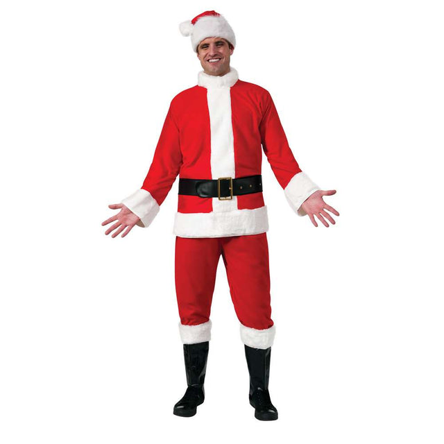 New Flannel SANTA Claus SUIT costume