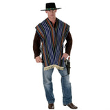 Men's Multicolor Mexican Bandito Serape, Western, Cowboy