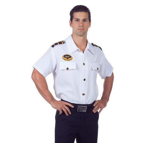 Pilot adult Shirt- One Size White