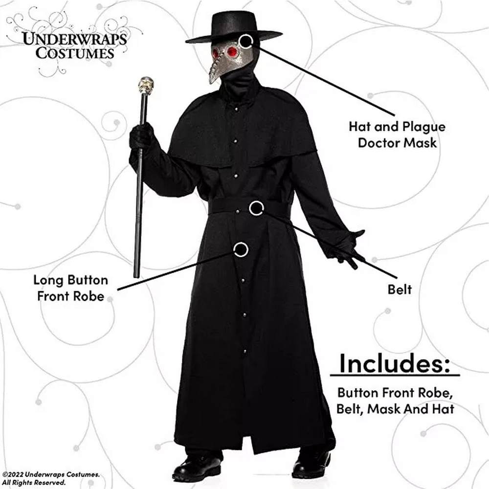 Mens Plague Doctor Costume - O.S