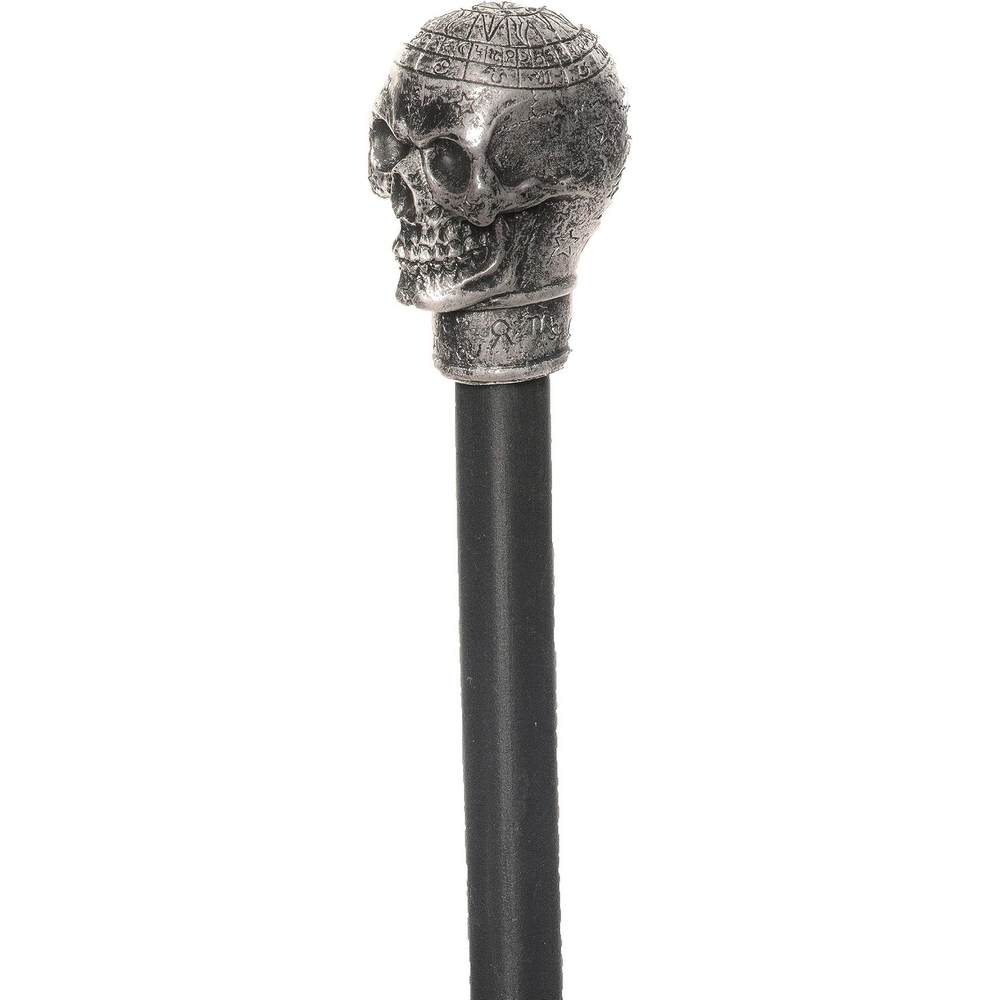 Skull Cane Accessory - Silver