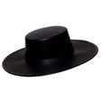 Flat Brim Hat - Black