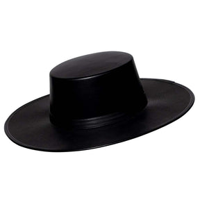 Flat Brim Hat - Black