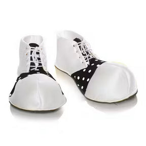 Clown Shoes With Tie Closure - White and Black
