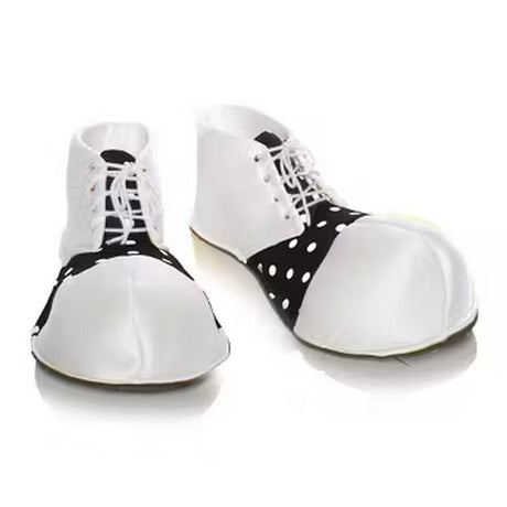 Clown Shoes With Tie Closure - White and Black