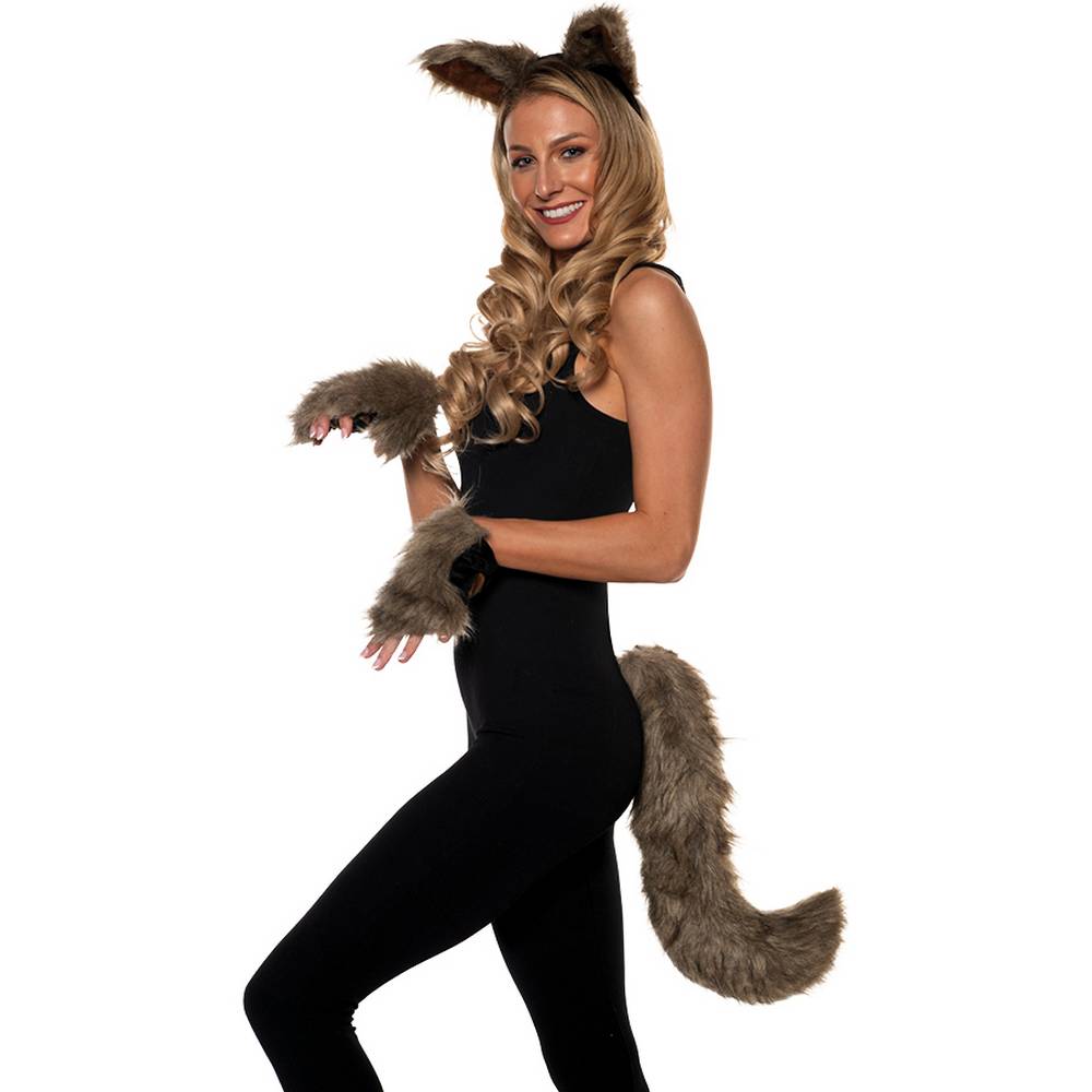 Kit de loup-garou avec oreilles, queue et pattes 