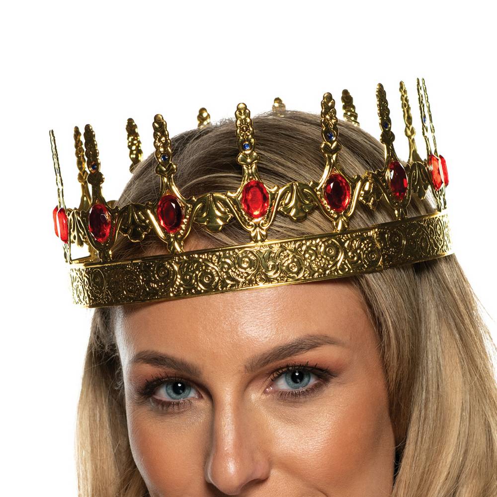 Queen Golden Crown 2 with red Jewels