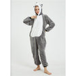 Adult Grey Husky Dog Costume, onesie