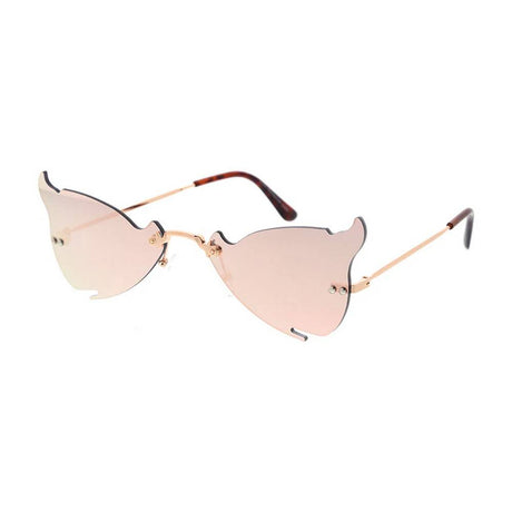  Unisex Metal  Devil's Horns Sunglasses Novelty With Mirror Lens