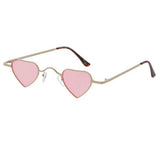 Women's Metal Small Heart Frame with Color Lens