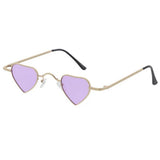 Women's Metal Small Heart Frame with Color Lens