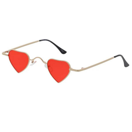 Women's Metal Small Heart Frame with Color Lens