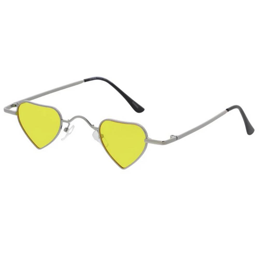 Women's Metal Small Heart Frame with Color Lens
