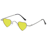 Women's Metal Small Heart Frame with Color Lens