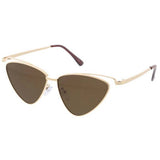 Unisex Sunglasses Metal Medium Triangular Frame