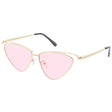 Unisex Sunglasses Metal Medium Triangular Frame