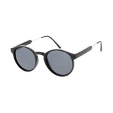 Unisex Plastic Round Hipster Sunglasses Small Frame with Metal Tips