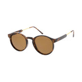Unisex Plastic Round Hipster Sunglasses Small Frame with Metal Tips