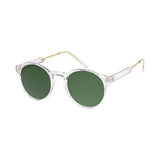 Unisex Plastic Round Hipster Sunglasses Small Frame with Metal Tips