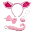Pig Nose, Ears and Tail Set - Pink