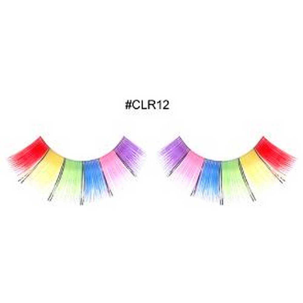 Rainbow Colorful Eyelashes,Clown