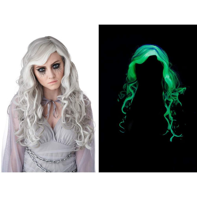 Ghost Wig Glow In the Dark - Adult