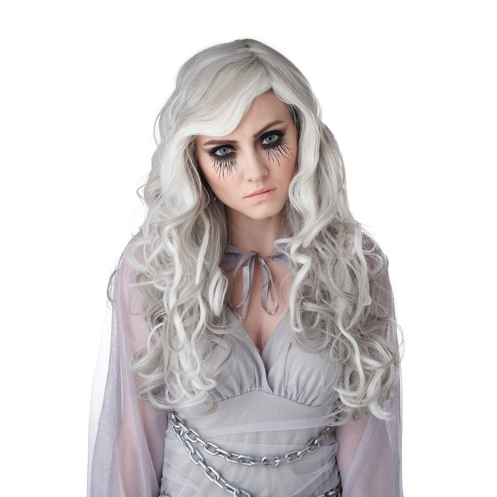 Ghost Wig Glow In the Dark - Adult