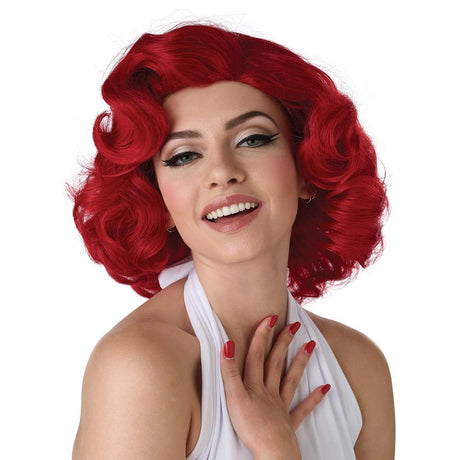 Hollywood Glamour Wig- Short Red hair