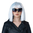 Shimmering White Bob Adult Costume Wig