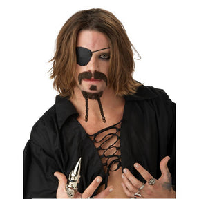 Rogue moustache & chin patch beard