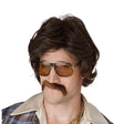 70's Disco Daddy Wig & Mustache - brown