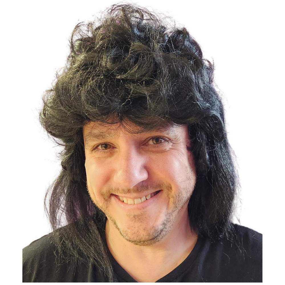 Mullet Muncher Wig Black