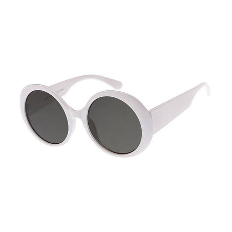 Lunettes de soleil vintage en plastique avec monture large et arrondie - Assorties