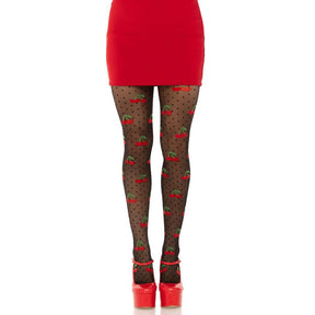 Cherry Pie Polka Dotted Tights
