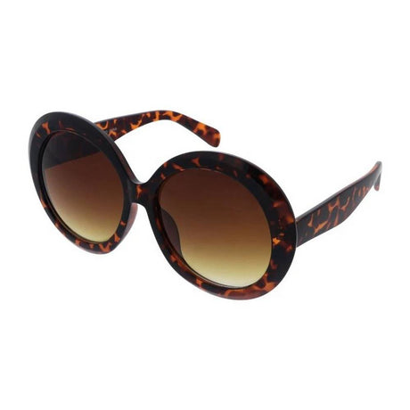 Lunettes de soleil rondes surdimensionnées avec monture en plastique - Assorties