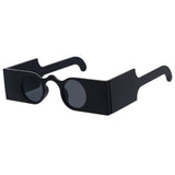 Unisex Plastic Small Rectangular Sunglasses - Assorted