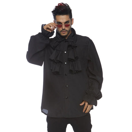 Ruffle front shirt