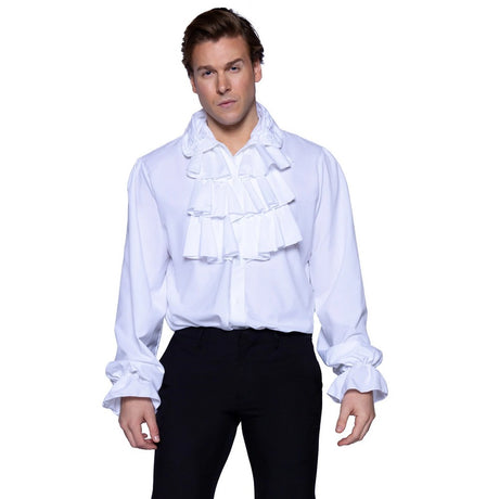 Ruffle front shirt