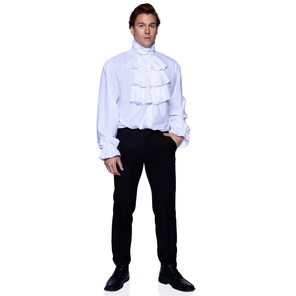 Ruffle front shirt