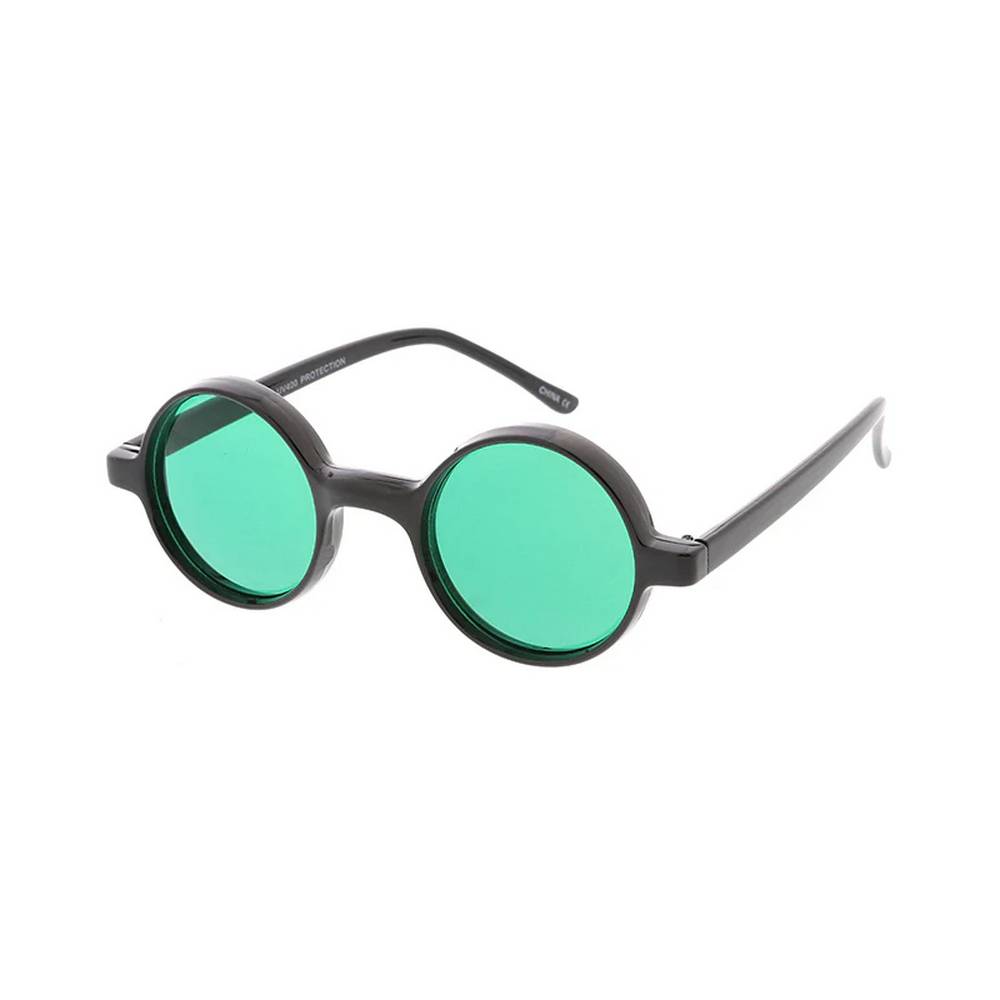 Unisex Plastic Small Round John Lennon Frame w/ Color Lens