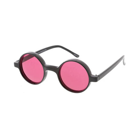 Unisex Plastic Small Round John Lennon Frame w/ Color Lens