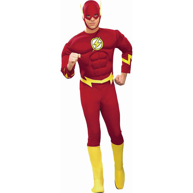 Deluxe The FLASH costume- adult The Flash costume- DC Comics Superhero