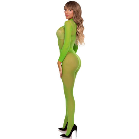 Snap Crotch Sheer Bodysuit & Tights Set
