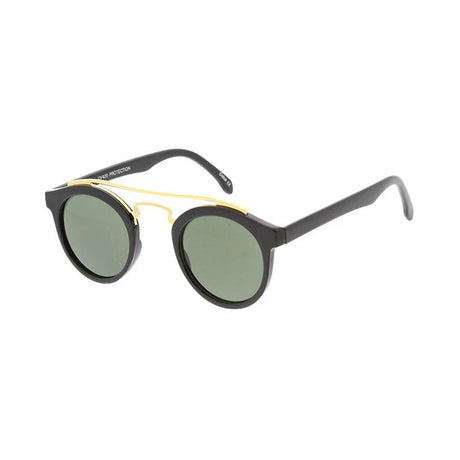 Small Round Double Bridge Vintage Sunglasses Hipster Frame - Assorted