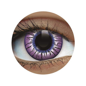 Beetlejuice Purple Contact Lenses