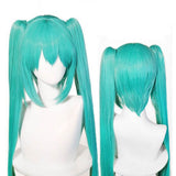 Virtual singer vocalist long blue wig