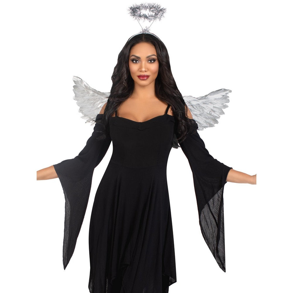 Metallic Angel Wings & Halo Set