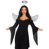 Metallic Angel Wings & Halo Set